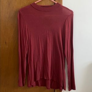 Maroon top